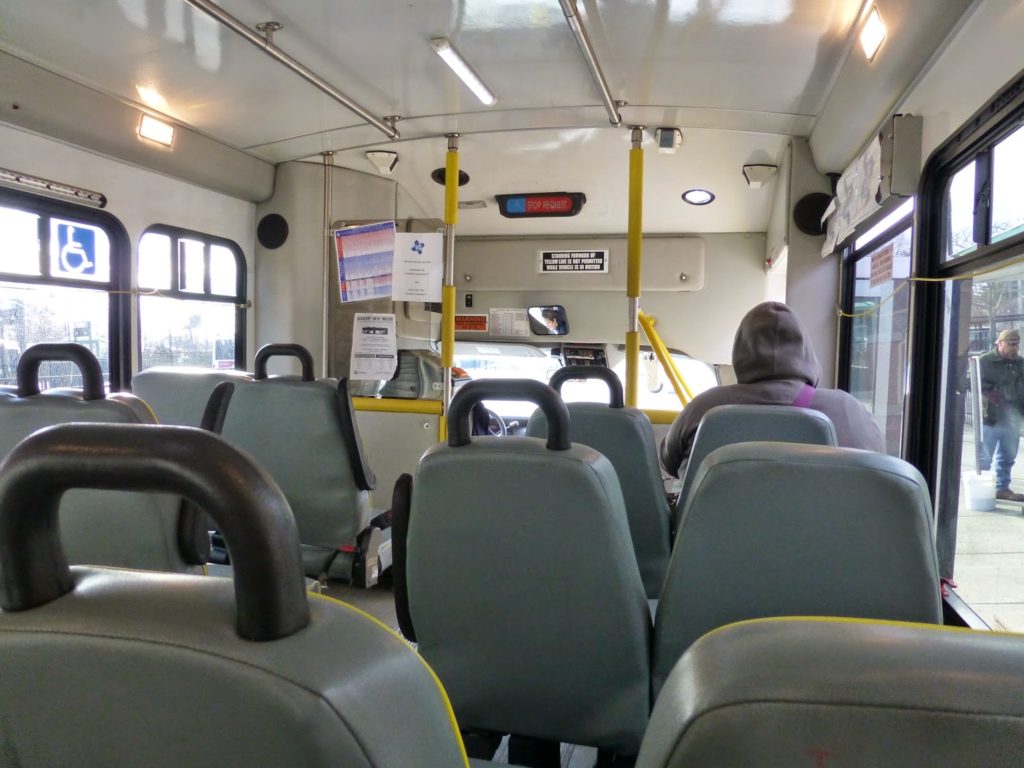 bus inside shuttle lrta service downtown transit mbta change miles were
