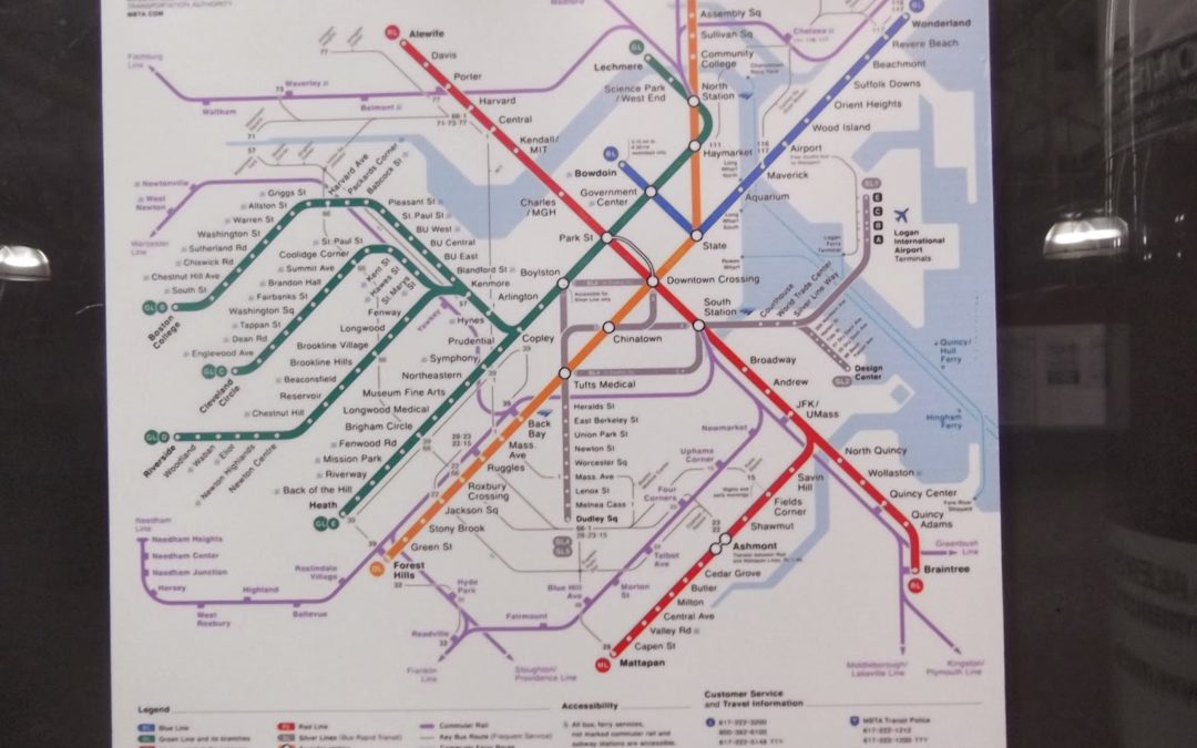 Random Photos: The New MBTA Map Finally Up