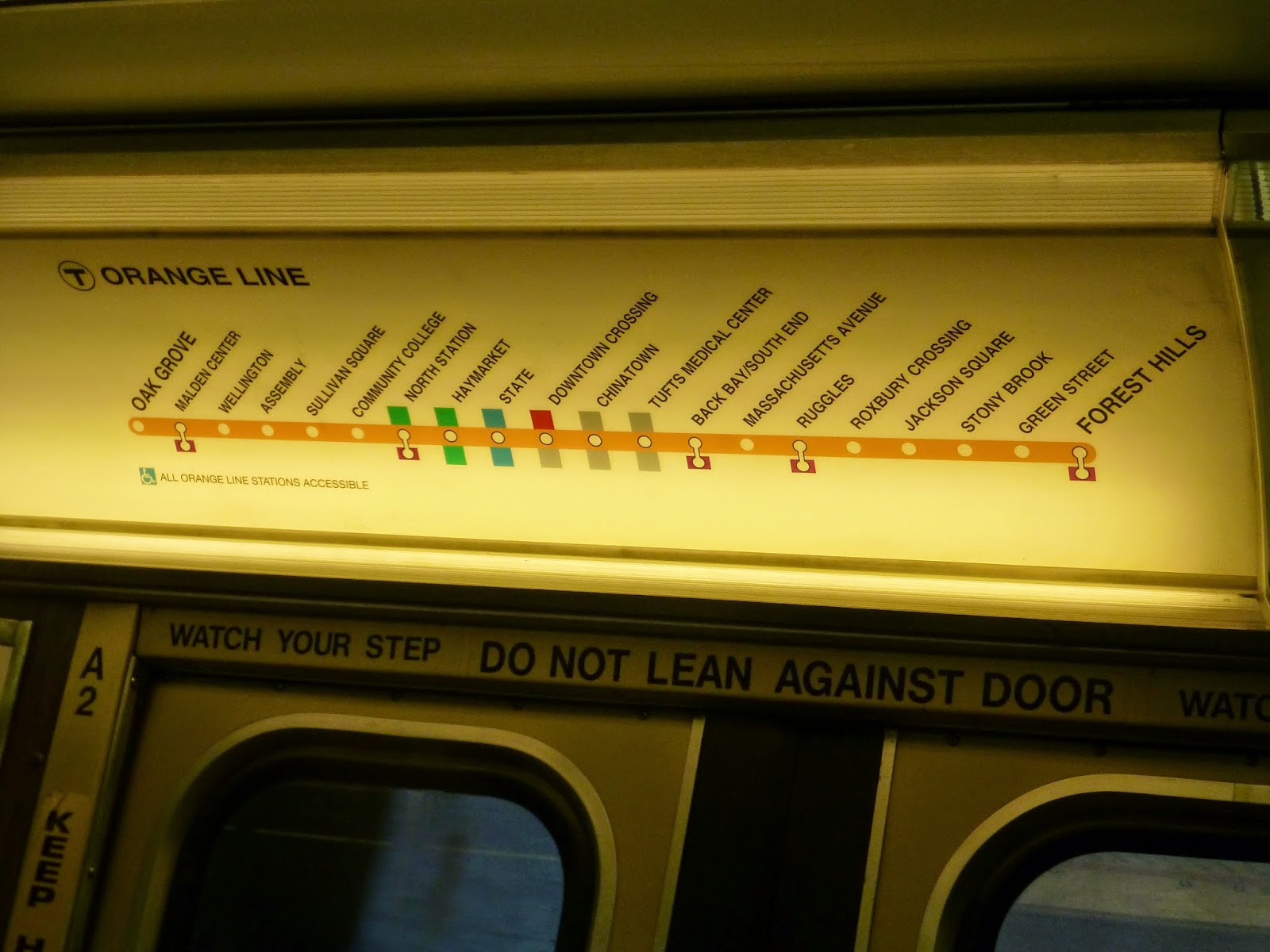 Random Photos: New Orange Line Maps!