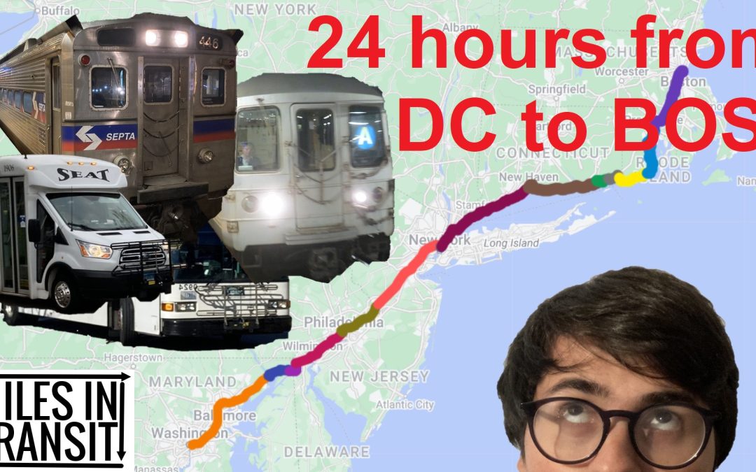 I Rode From Washington to Boston Using ONLY Public Transit!